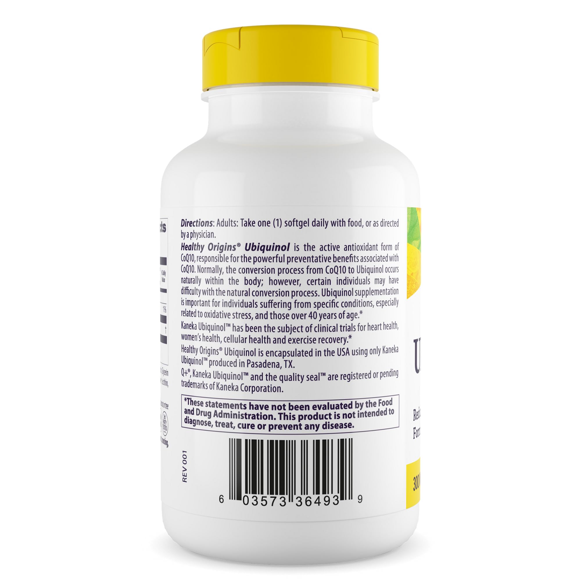 Healthy Origins Ubiquinol CoQ10 300 mg, 60 Softgels — Amazon image 2