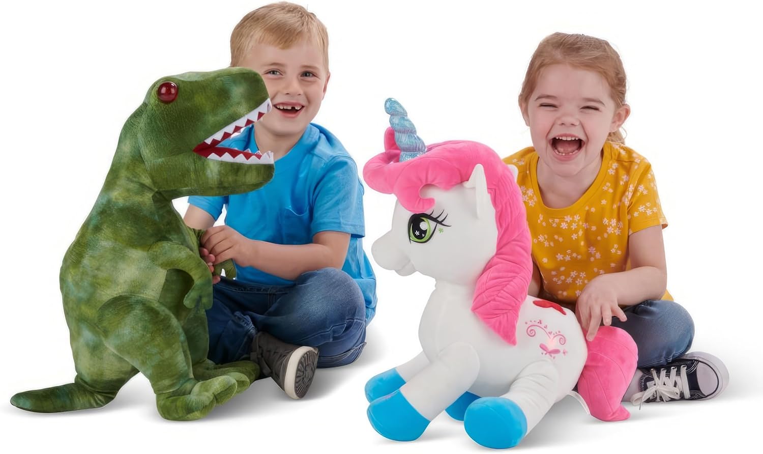 Talking 52cm Large T-Rex Dinosaur Plush Toy, with Talk Back & Sound Features, T-rex Cuddly 20 Inch Plush Toy Dino with Sound Effects and Talking Features