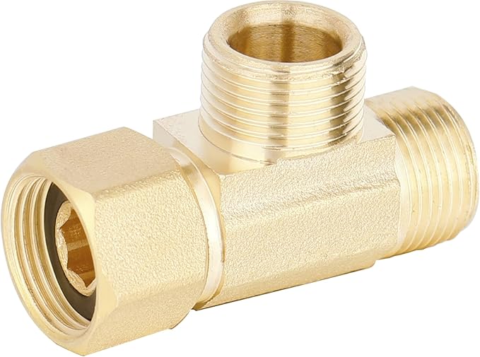 WHK 3/8 Compression Tee Fittings Water Line Splitter Angle Stop AddA