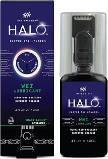 Halo Wet Bike Chain Lubricant | Premium Bicycle Care for Extended Drivetrain Performance Efficiency | Bottle with Smart Luber, 4 fl oz / 120 ml