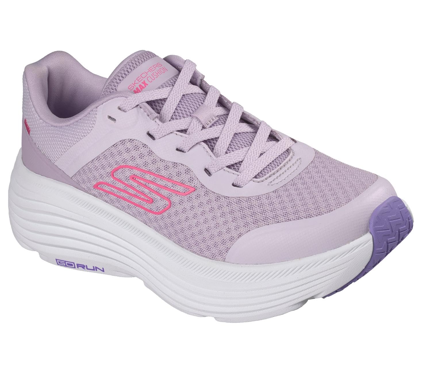 Skechers Scarpe da Ginnastica Max Cushioning Endeavour CANOVA da Donna, Finiture Rosa Sintetico Lavanda, 36.5 EU