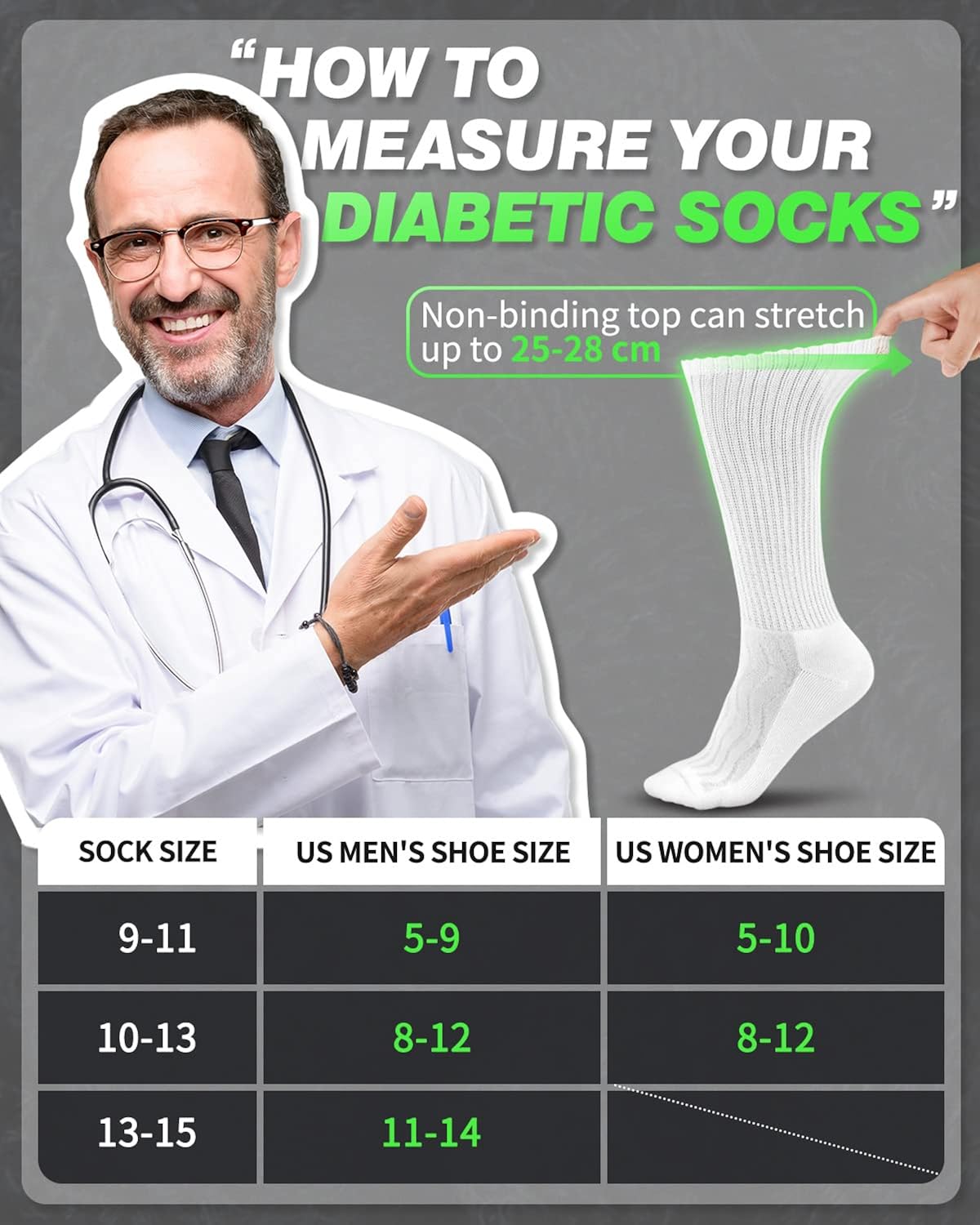 (6 Pack)Diabetic Socks Men and Women Non-Binding Bamboo Cushioned Moisture Wicking Diabetic Unisex Crew Ankle Socks : Health & Household