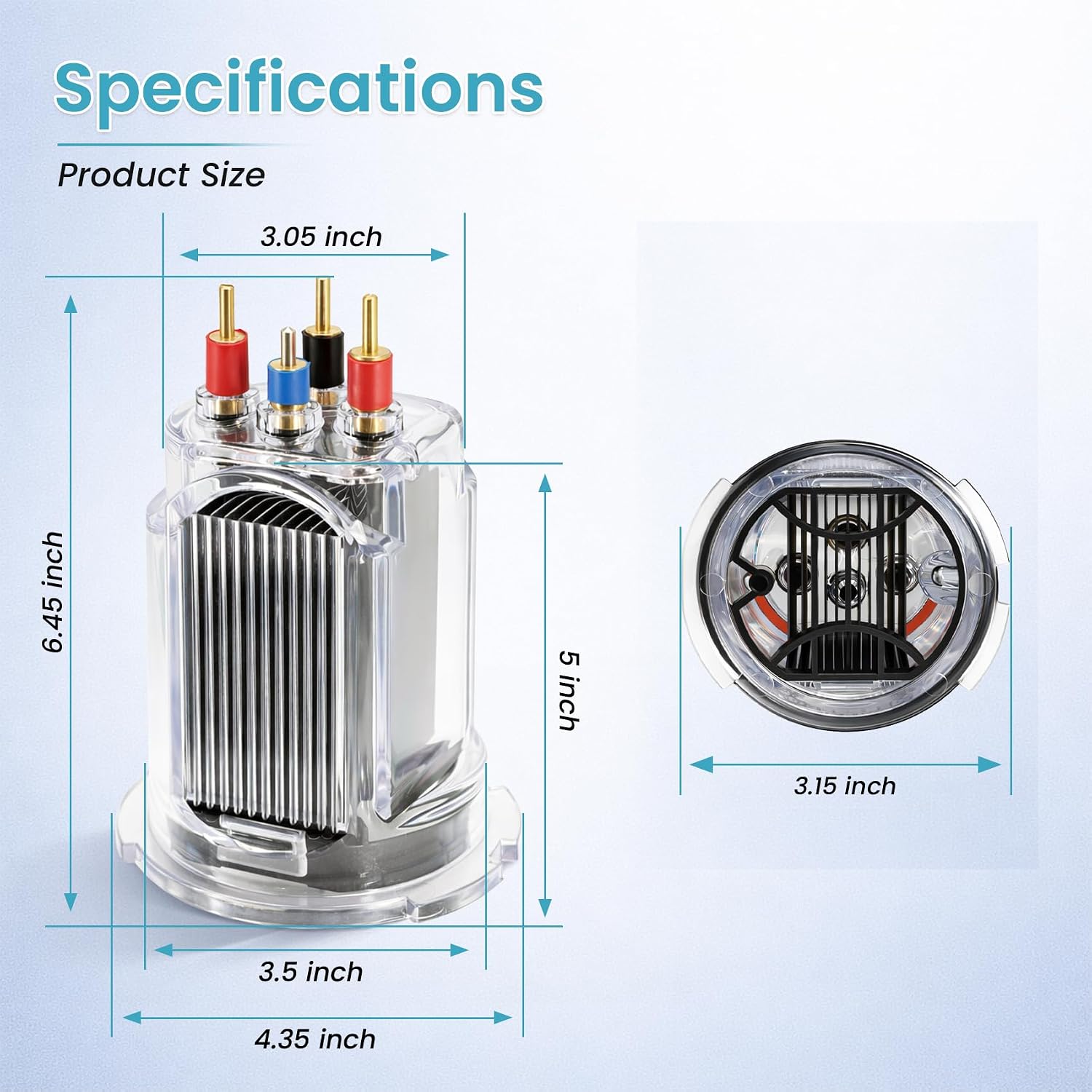 R0511400 35 Electrode Salt Cell Compatible with Zodiac AquaPure Jandy Ei Series 35 Electronic Salt Water Chlorine Generator APURE35 APURE35PLG Pools up to 35,000 Gallons Replace DYR0511400 JNDR0511400