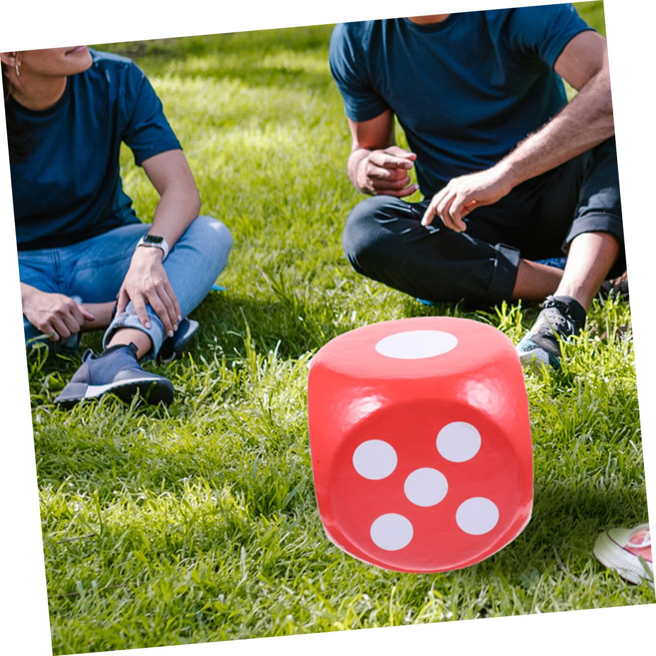 Juego Uno Gigante Dados de Juguete de Espuma, Rojo, Ligeros y Silenciosos, Fáciles de Leer, para Matemáticas y Fiestas
