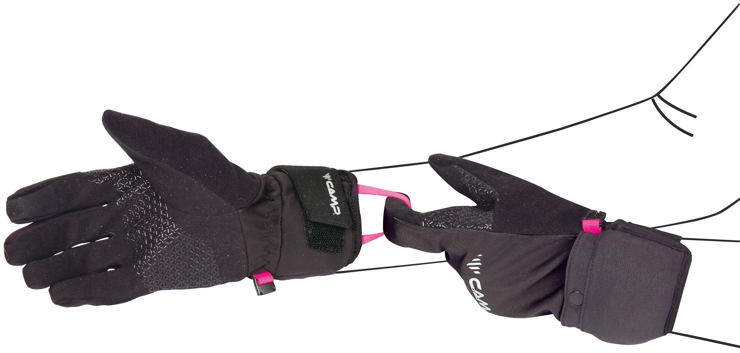 C.A.M.P. - Guanto invernale - G DUAL WARM W - S - Nero