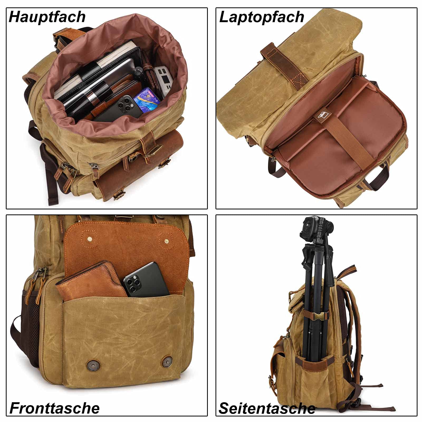 Rolltop plecak na aparat, wodoszczelny, duży, z szybkim dostępem, ochrona przed kradzieżą, uchwyt na statyw, kieszeń na laptopa, plecak kurierski na lustrzanki, akcesoria do laptopów, żółty,