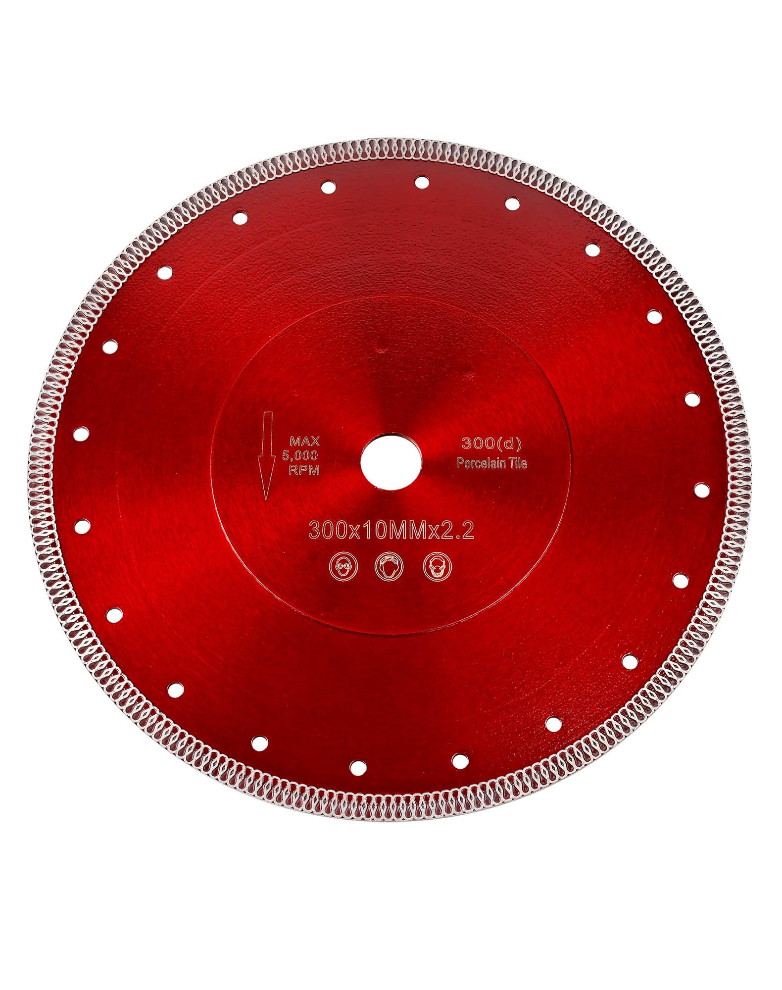 Disco de corte de diamante, 300 x 30,0 mm/25,4 mm, para corte húmedo, azulejos, cerámica, piedra, hormigón, piedra natural, granito, mármol, para sierra de mesa, máquina de corte de azulejos