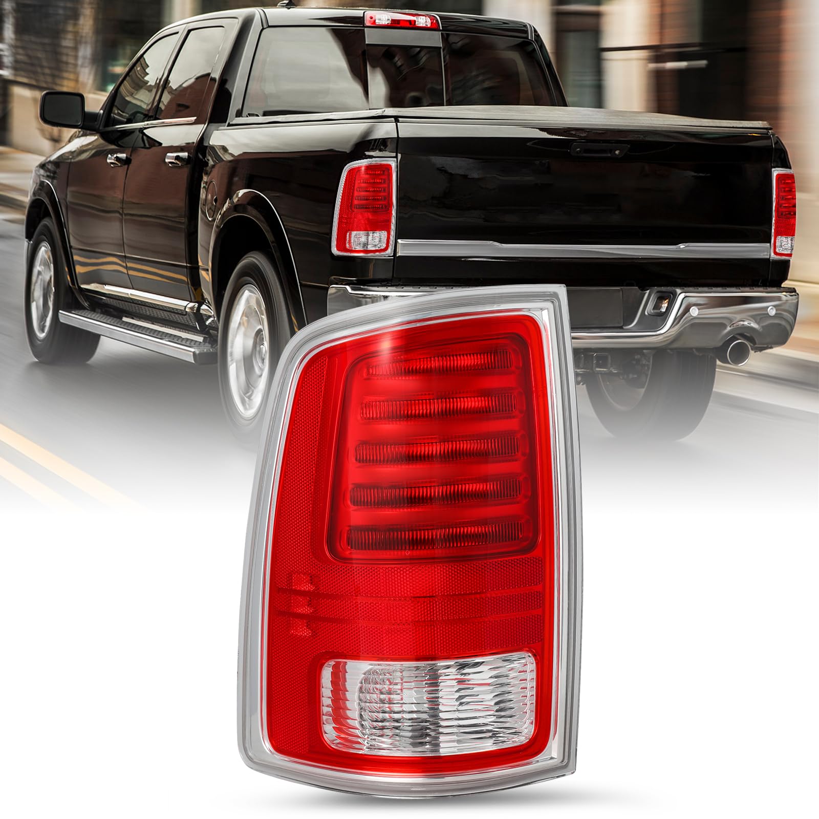 SOCKIR LED Tail Light Assembly for 2013-2018 Dodge Ram 1500