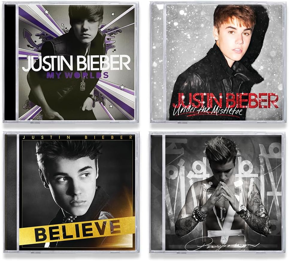 Justin Bieber: First Five Albums My Worlds :The Collection / Under The Mistletoe / Believe / Purpose