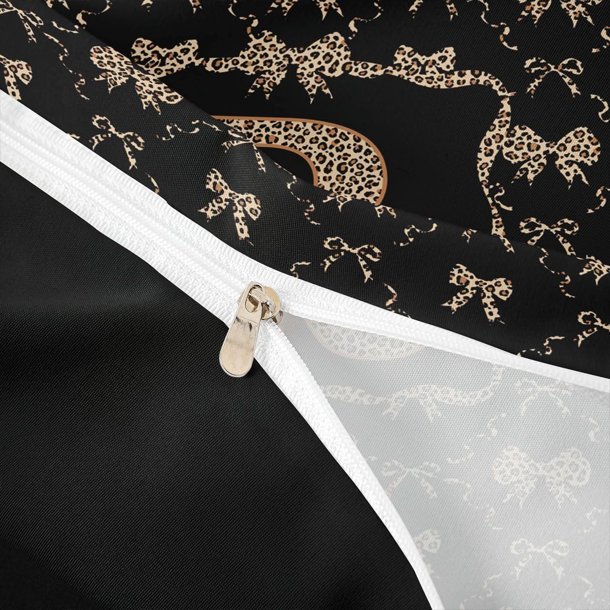 Erosebridal Personalized Cheetah Print Toddler Duvet Cover Soft Lightweight