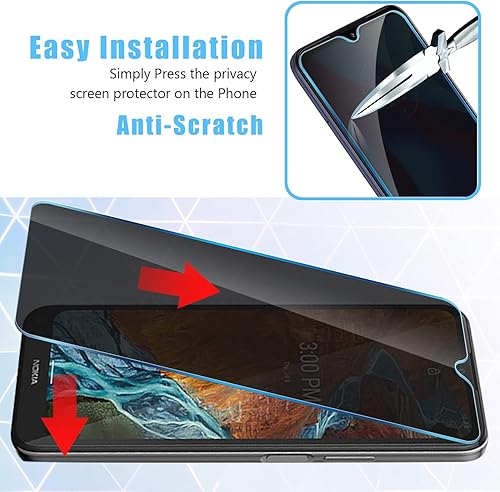 Miniatura 4 de Moonshield MOOISVS - Protector de pantalla de privacidad para Nokia G300 5G, antiespía, película de vidrio templado Ultra HD, dureza 9H, compatible