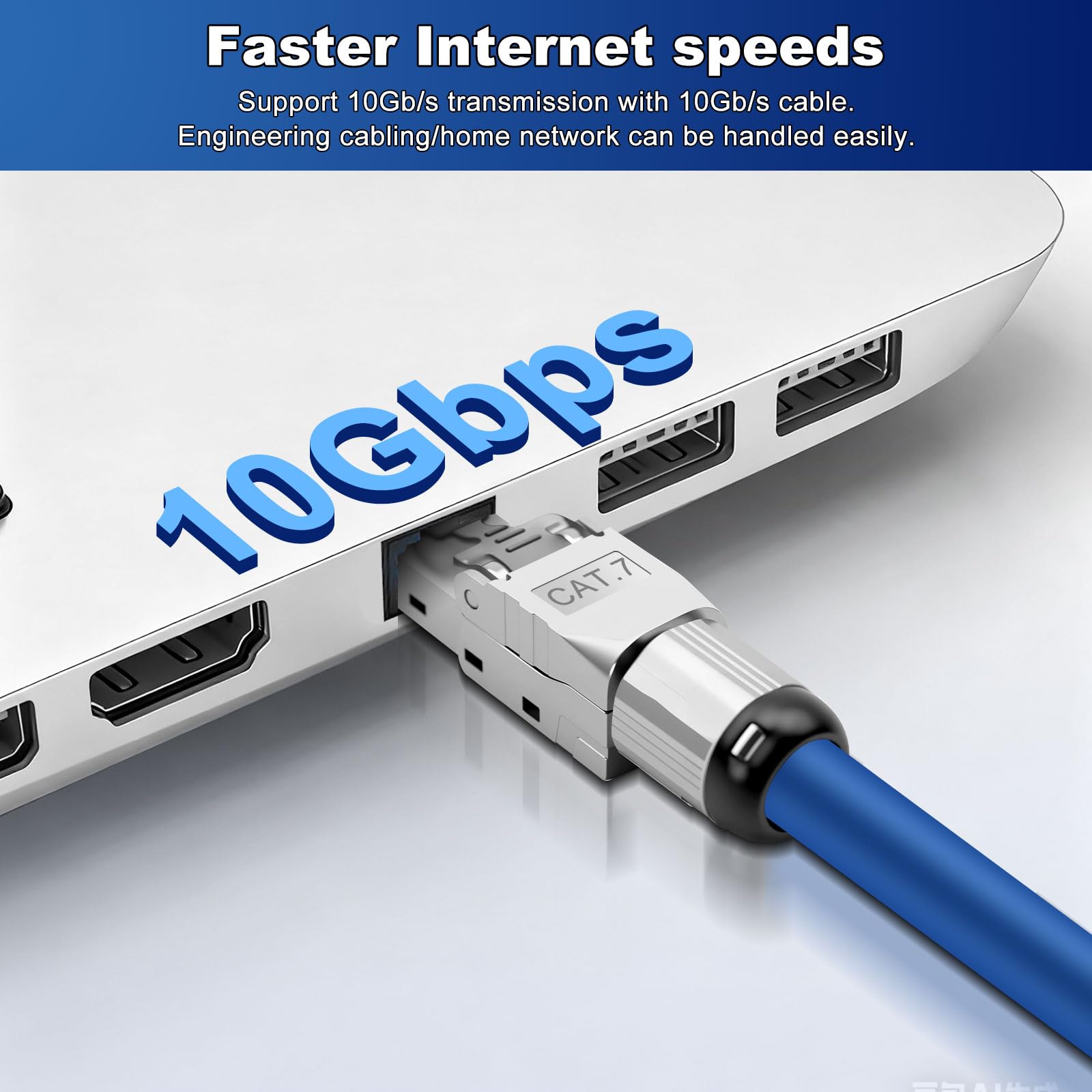 CAT7 / CAT6A RJ45 connector afgeschermd met invoerhulp - 10 stuks kopen? Morgen in huis CAT7 / CAT6A RJ45 connector afgeschermd met invoerhulp - 10 stuks kopen? Morgen in huis