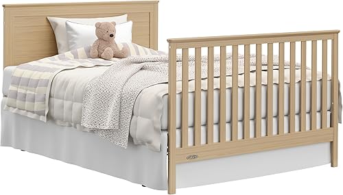 Miniatura 10 de Graco Tristan - Cuna convertible 5 en 1 con cajón (Driftwood) Certificado GREENGUARD Gold, se ajusta a colchón de cuna estándar, asa premium, se