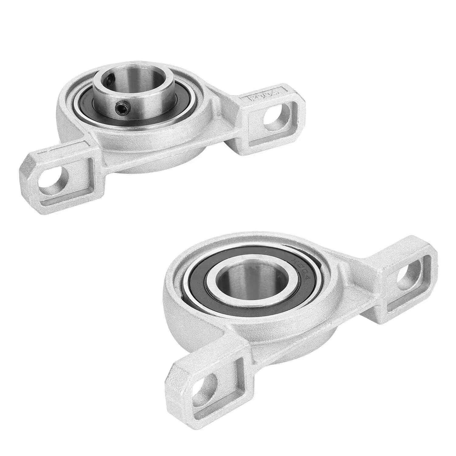 Stehlager KP004 Aus Zinklegierung & Lagerstahl, 20mm Bohrung, Befestigungsabstand 80mm – 4er-Set Für 3D-Drucker & Maschinen