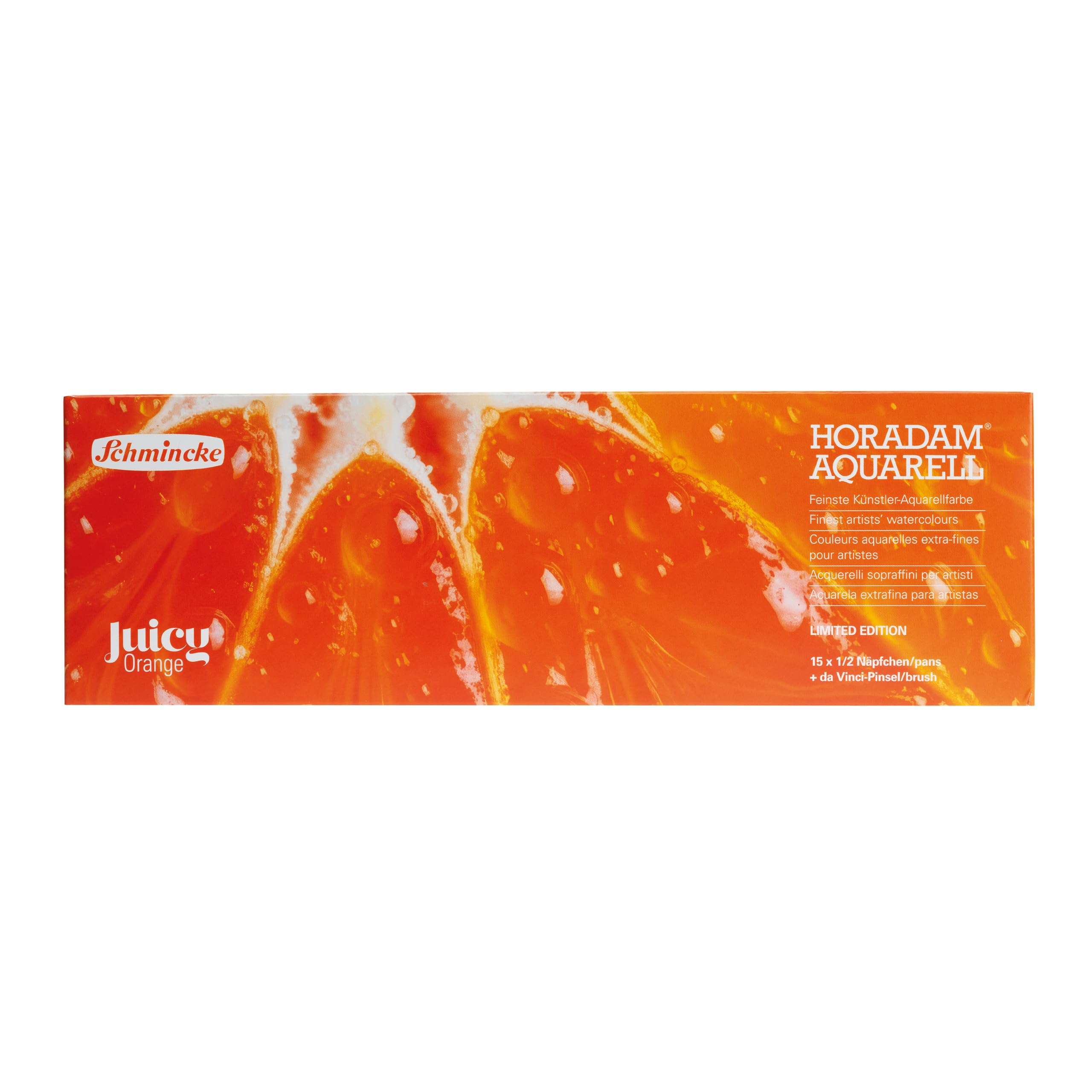 Schmincke Horadam Aquarell 15 x 1/2 Näpfchen Juicy Orange, 74 675 097