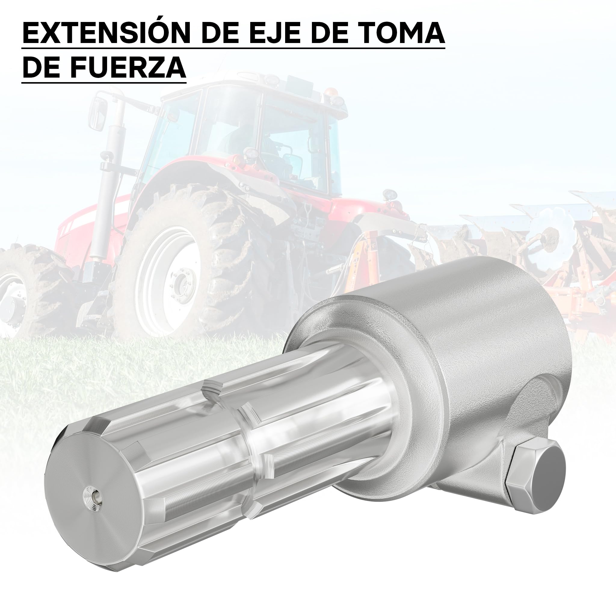 WilTec Toma de Fuerza, PTO 175 mm Casquillo Eje Estriado 1 3/4" 6 Eje de Salida 8-32x38x6 Tractor