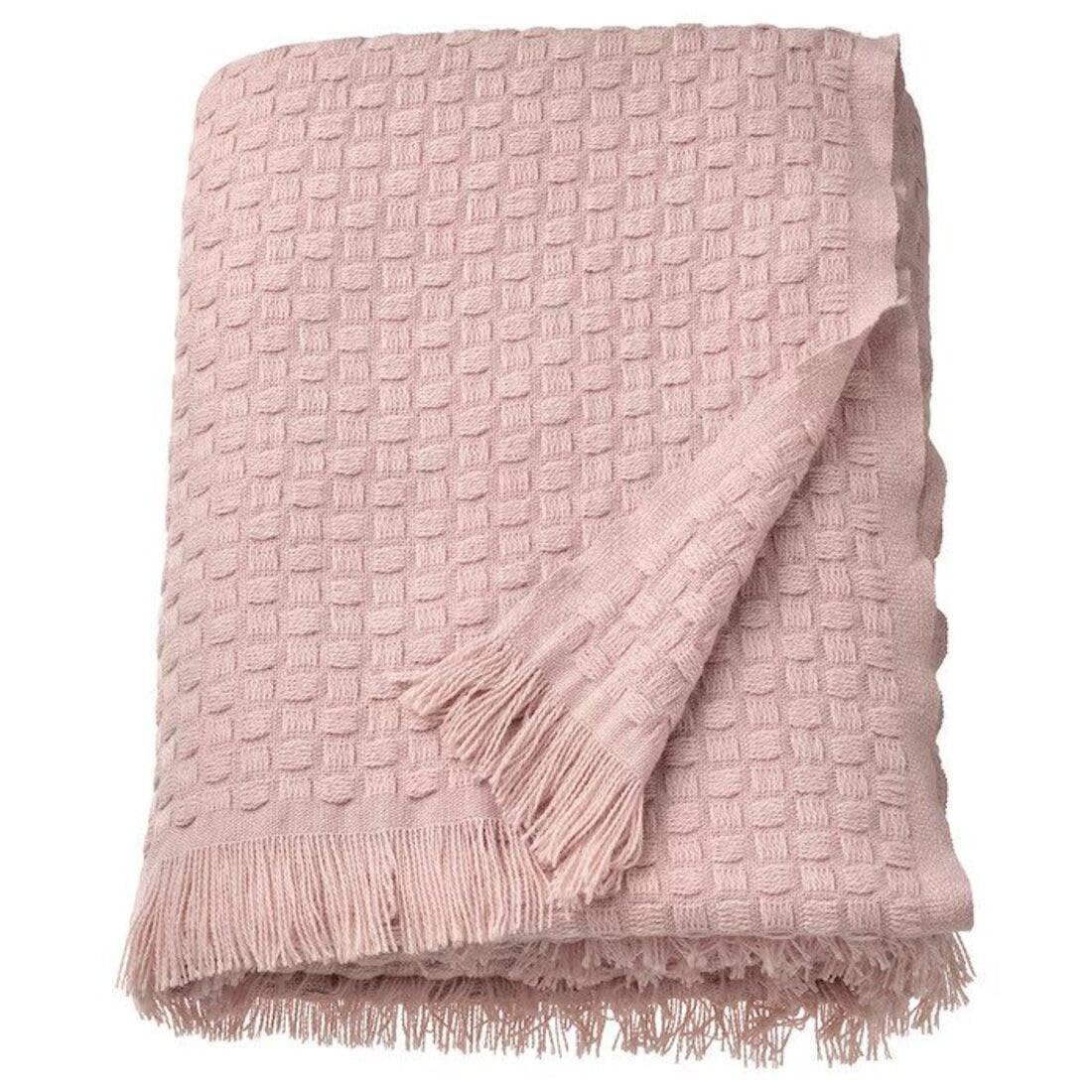 IKEA HORNMAL Throw, Light Pink, 130x170 cm (51x67)-image-42