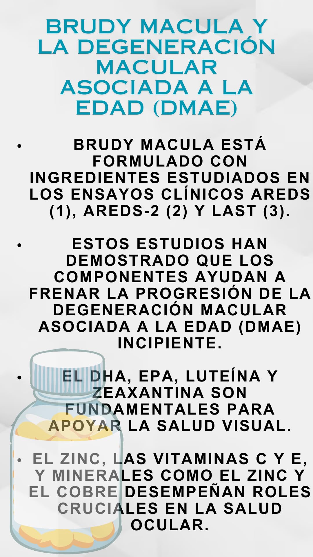 BRUDYLAB - Brudy Mácula - Omega 3 DHA EPA DPA con Luteína - 60 Cápsulas