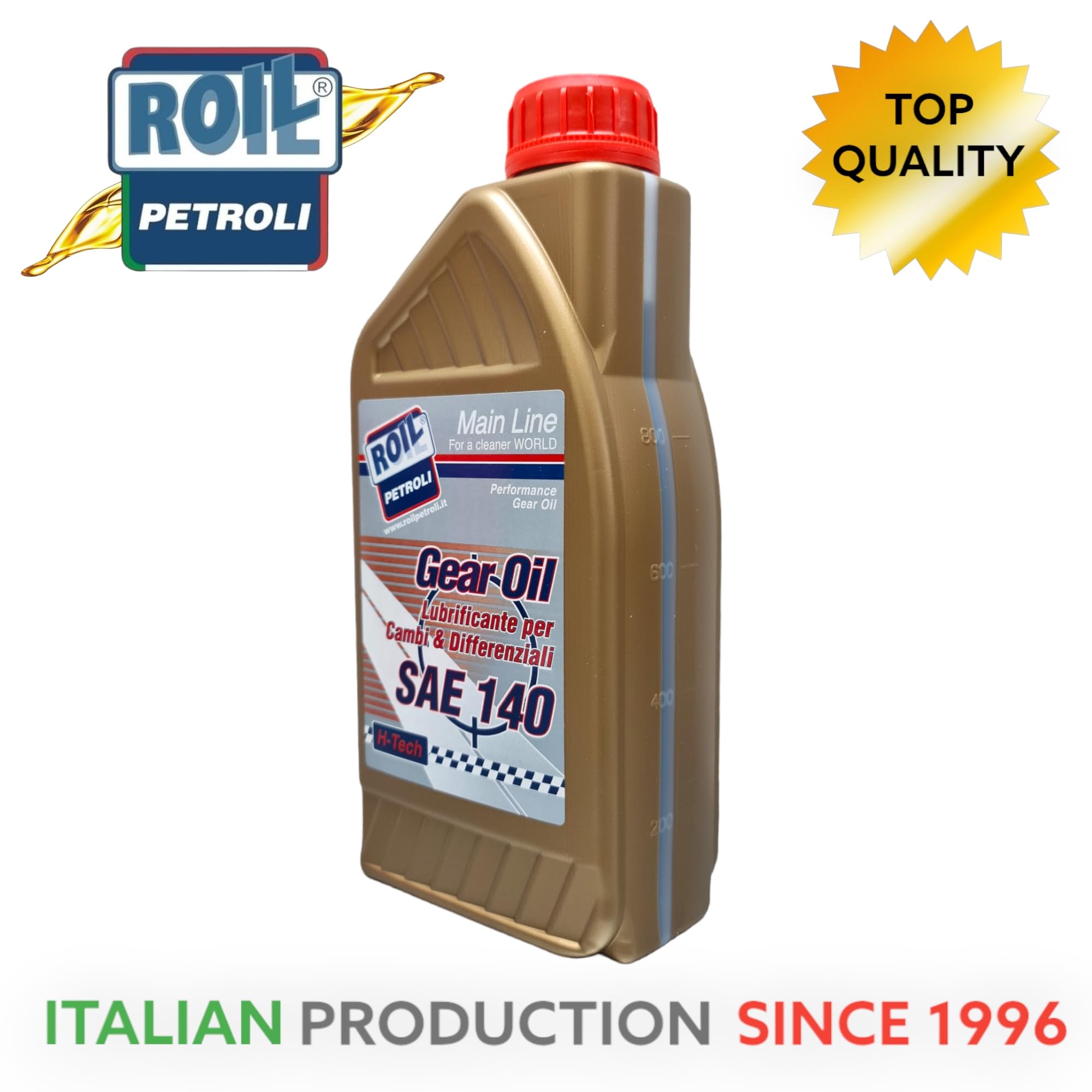 2 Litri di Roil GEAR CD SAE 140 - Olio Minerale per cambi manuali, differenziali, trasmissioni manuali, ingranaggi ipoidi, assali