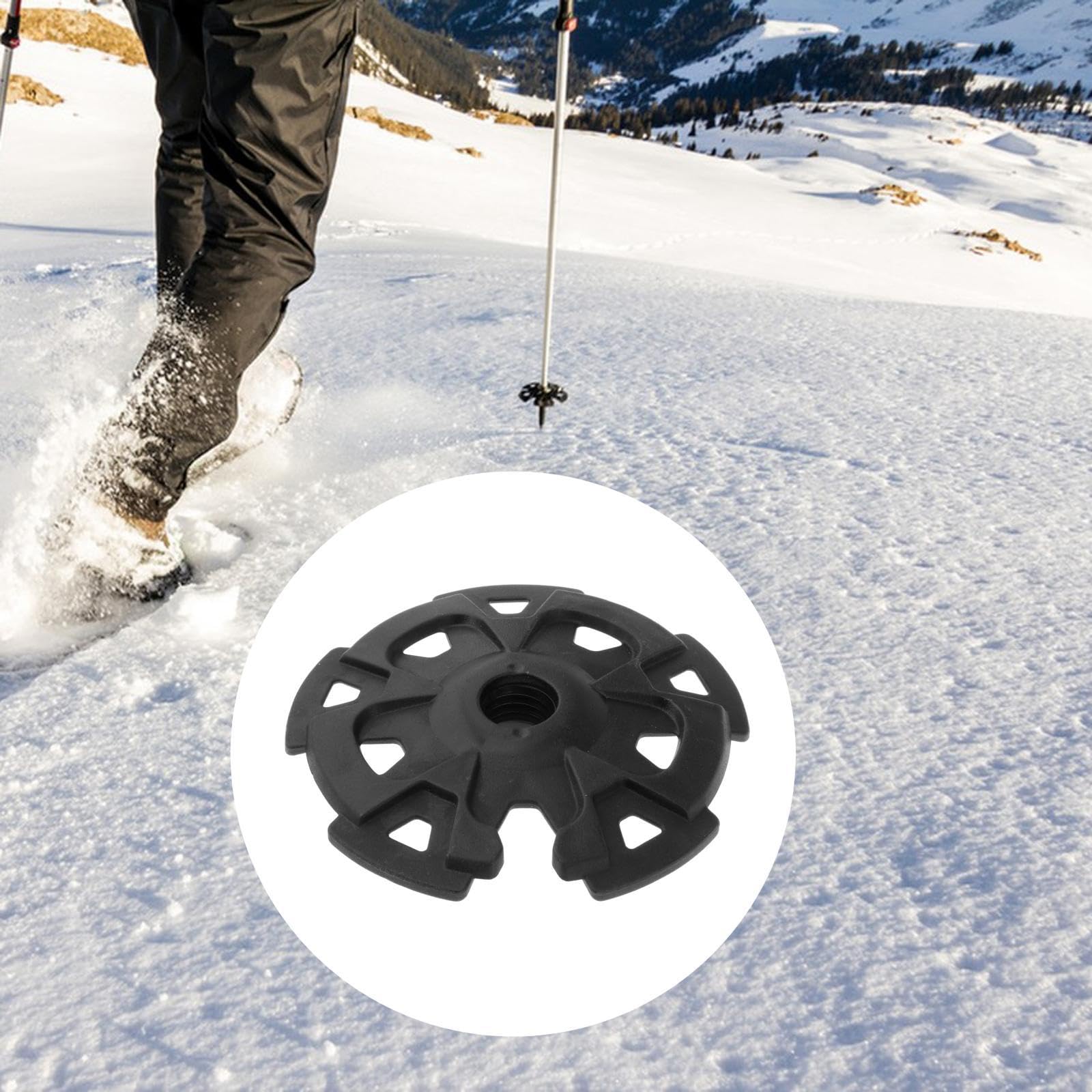 Trekking Pole Snow Basket 9cm Round Replacement Trekking Climbing Hiking | Sporting Goods | Outdoor Sports | Camping & Hiking | Hiking Gear | Walking & Trekking Sticks-image-16