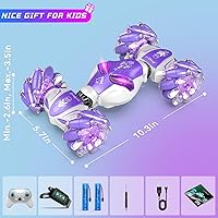 Vista 7 de Coche de Acrobacias RC con Detección de Gestos, 4WD Controlado a Mano 2.4GHz Coches de Derrape de Control Remoto para Niños Niñas Edad 6-8-12