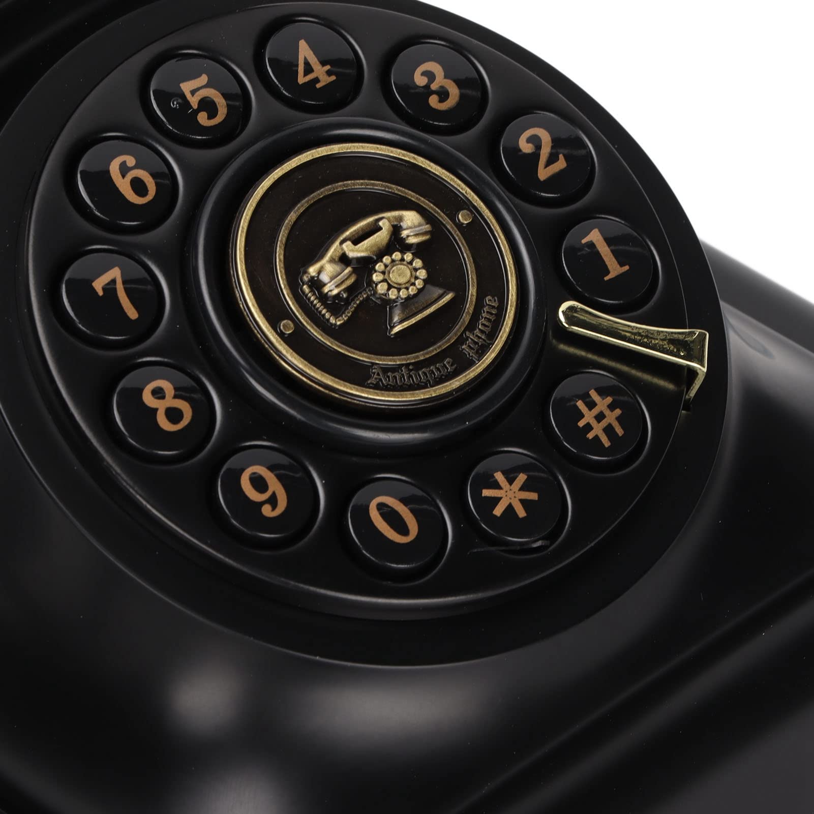 Zunate Telefono Vintage retrò, Telefoni Rotanti per Telefoni Fissi Vecchio Stile Telefoni Domestici Telefono da Scrivania con Filo per Ufficio Caffetteria Bar Arredamento Camera da Letto