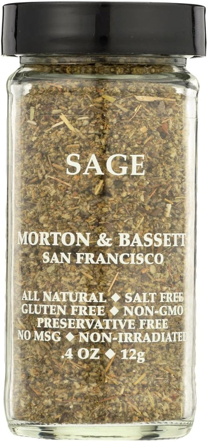 Morton & Bassett Sage, .4-Ounce Jars (Pack of 3)