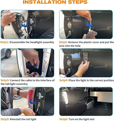 Miniatura 7 de Juego de 2 luces LED para cama de camión, maletero de automóvil, compatible con T-oyota Tacoma #PT857-35200 2021 2022 2023