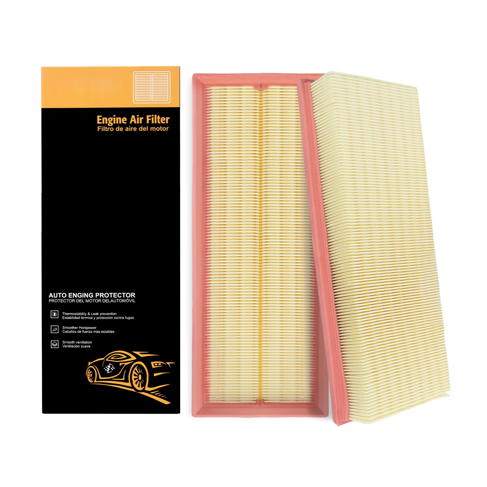 SUPLABEL Engine Air Filter Replacement A2730940204 Compatible with Mercedes-Benz E350/C300/ML350/C240/GLK350/GL450/S550/E320/S430/C230 Select Models