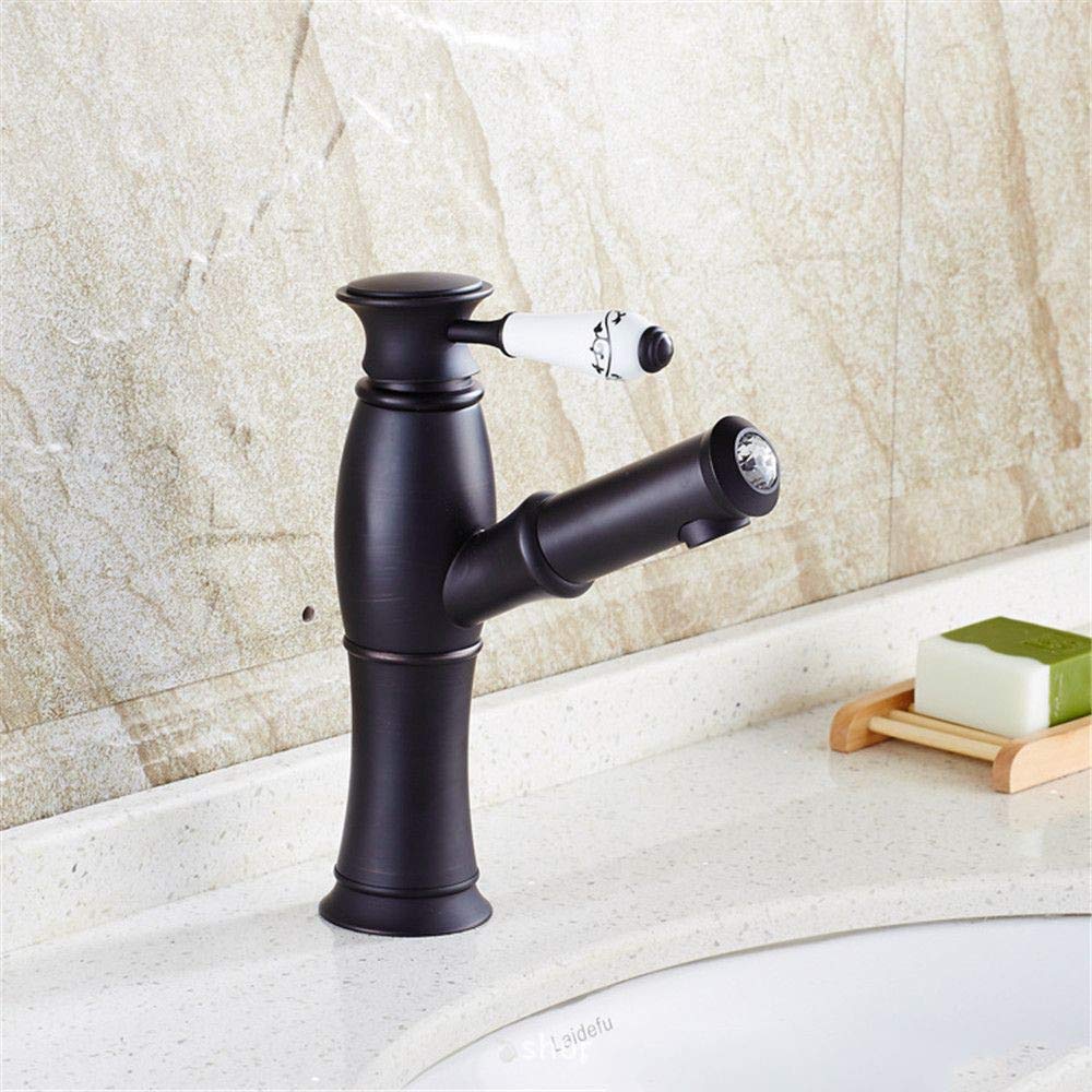 Mélangeur d'eau chaude et froide vintage pour salle de bain familiale
