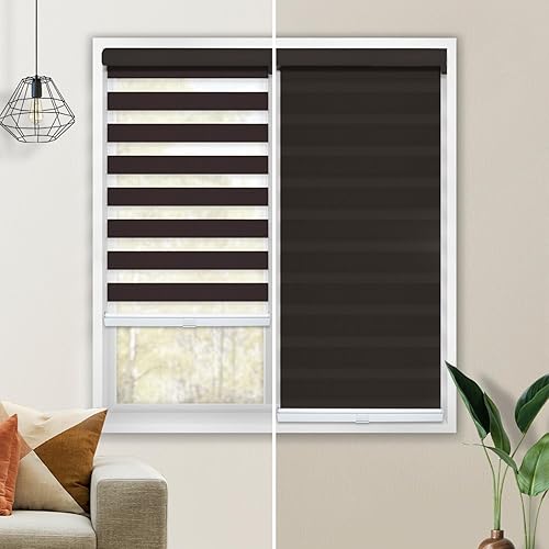 Miniatura 3 de CHICOLOGY Persianas de cebra personalizadas, persianas de cebra para ventanas, persianas de cebra para ventanas, persianas de cebra sin cable,