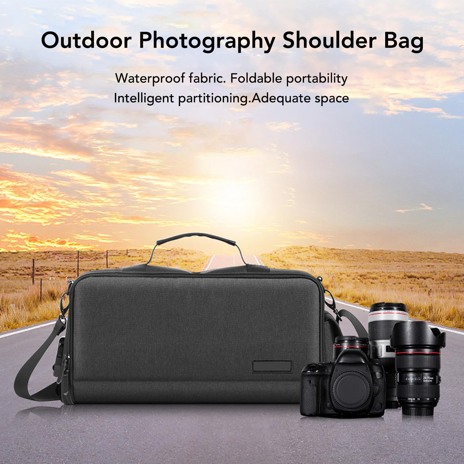 Étui pour Appareil Photo, Cloison en éponge Antichoc, Sac à