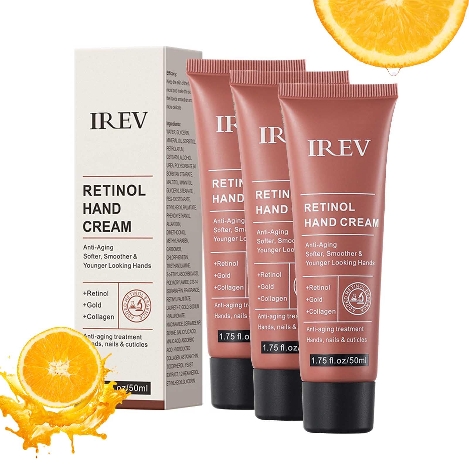 Retinol Anti-Aging Hand Cream,Relief Intense Moisture Hand Cream,Instantly Quenched, Soft & Supple Hands