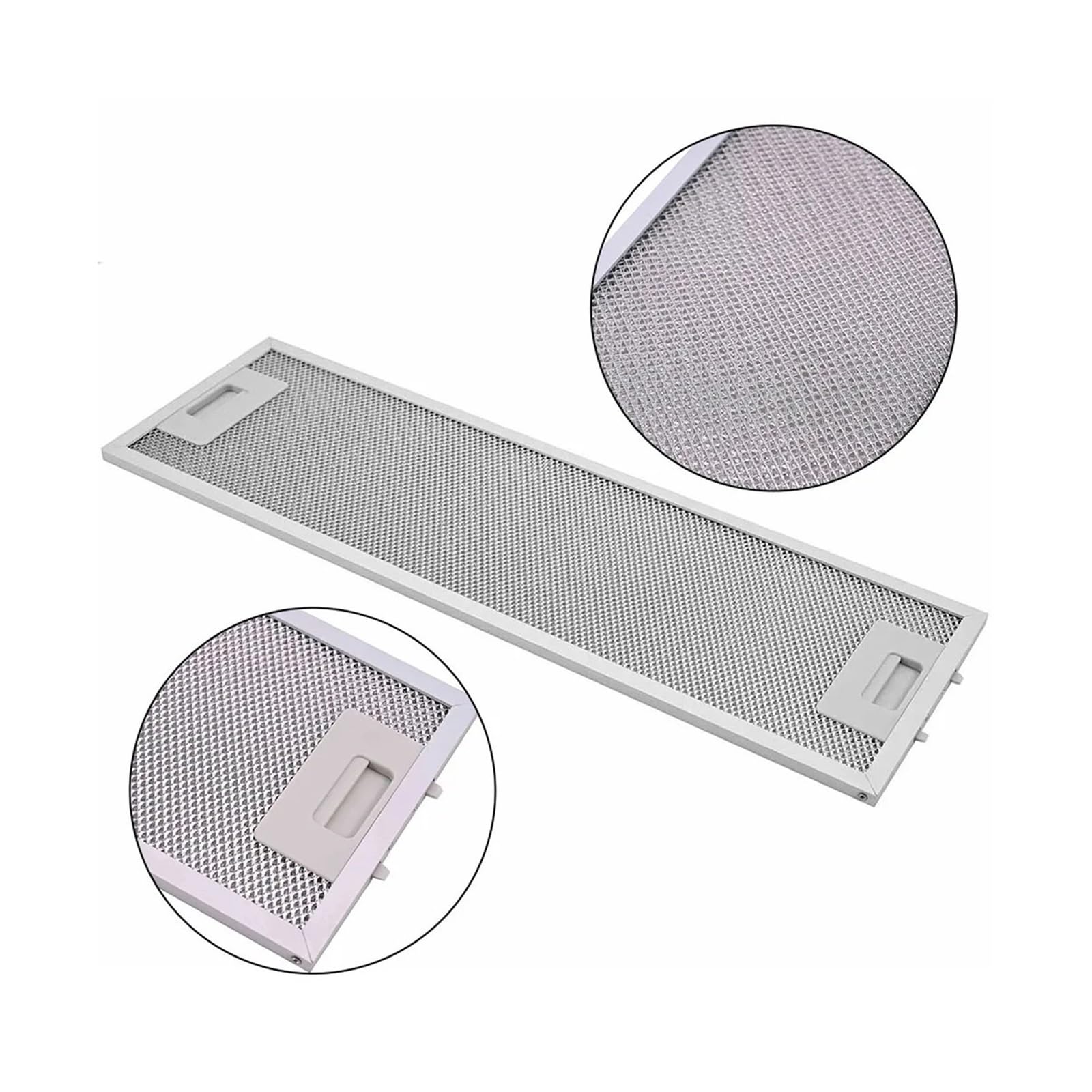 Filtro De Campana Extractora, Compatible Con Euromaid, IAG9SE4 RS6W RSFR8S RS6S 525x162x9mm, Malla De Aluminio for Electrodomésticos