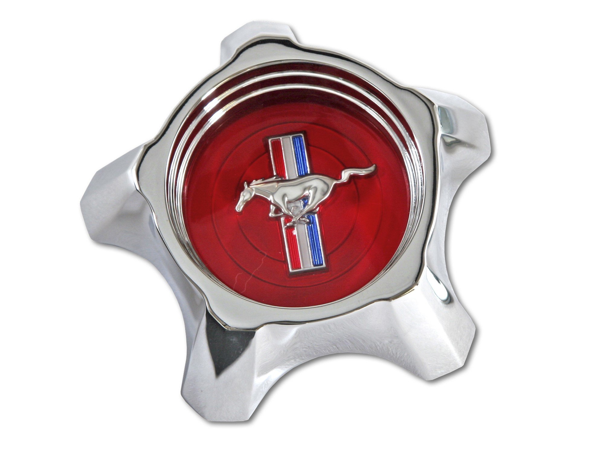Scott Drake C7ZZ-1130-R 1967 Styled Steel Wheel Hub Cap Red
