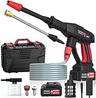 Vista 1 de Cordless Pressure Washer - MAX 1250 PSI Battery Powered Pressure Washer, 21V Portable Cordless Power Washer with Rechargeable 4.0Ah Battery for