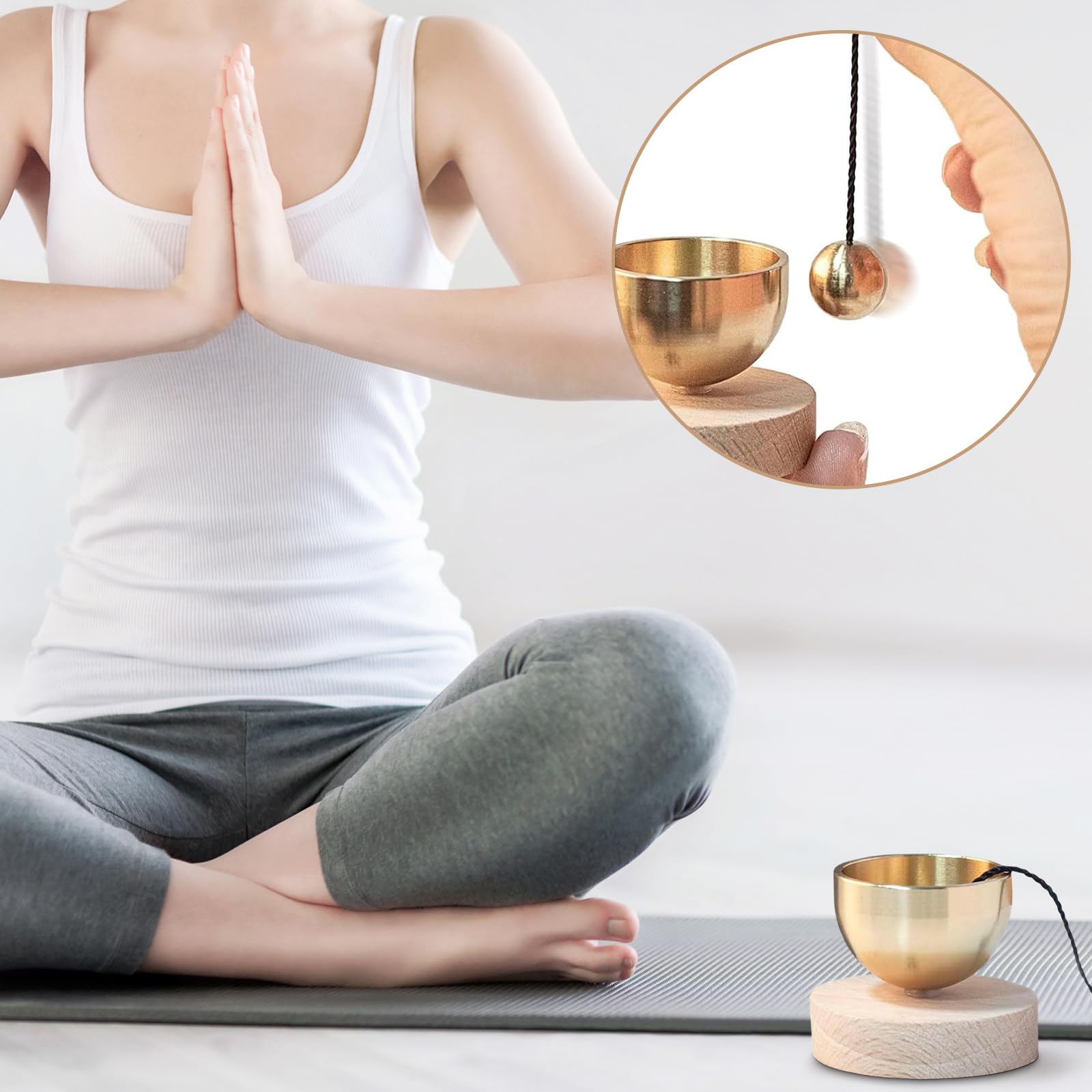 Bol Tibetain - Tibetan Singing Bowl Set - Bol Chantant - Il Peut Soulager Le Stress, Promouvoir Le Sommeil Et Purifier L'Esprit,C'Est un Cadeau Unique pour Les Parents,Les Amis Ou Les CollèGues