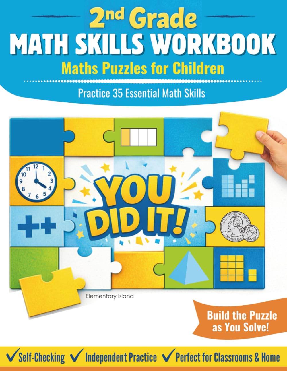 2nd Grade Math Skills Workbook: Maths Puzzles for Children
