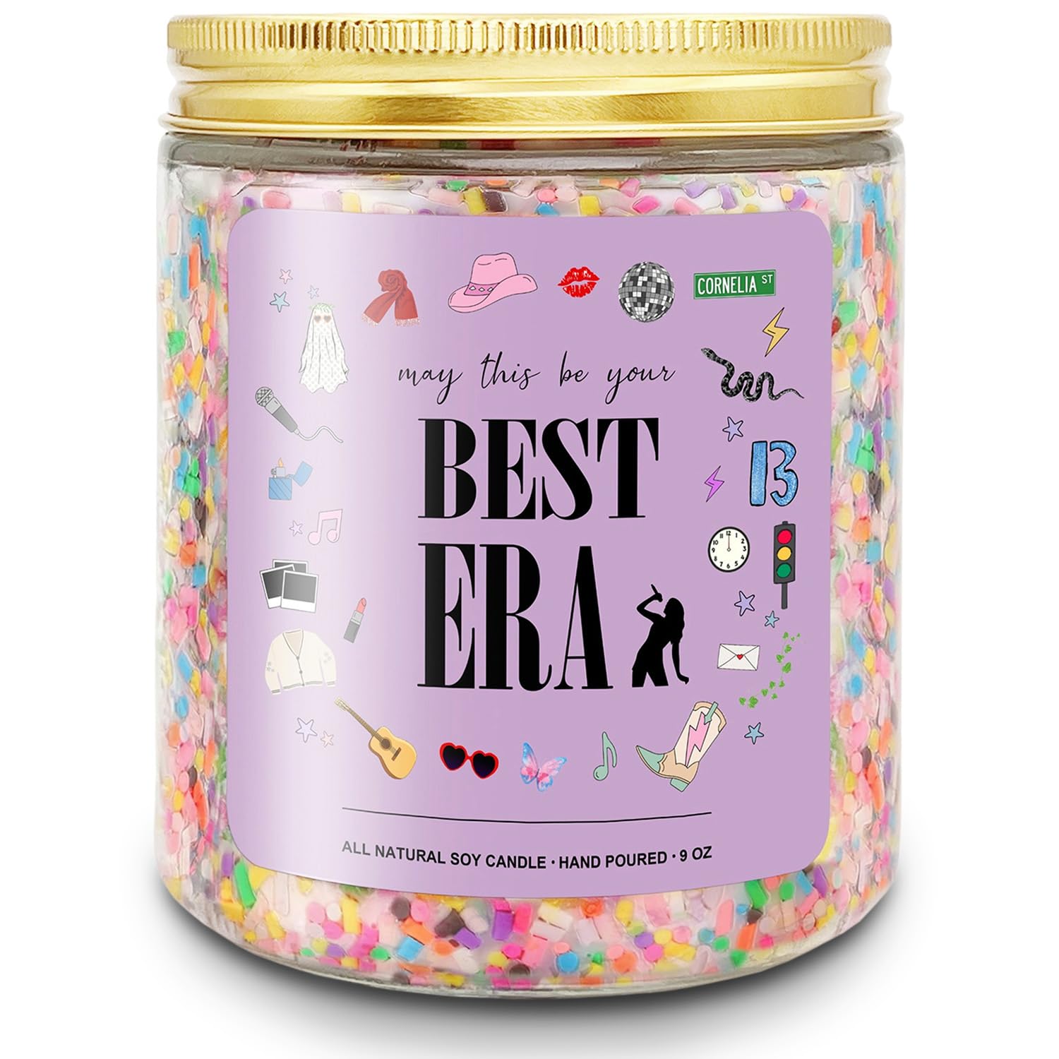 Taylor Birthday Candles, Taylor Gifts Merch Ideas, Cute Candle Gift for Women, Christmas Stocking Stuffers Gift for Girls Boys (Best Era)