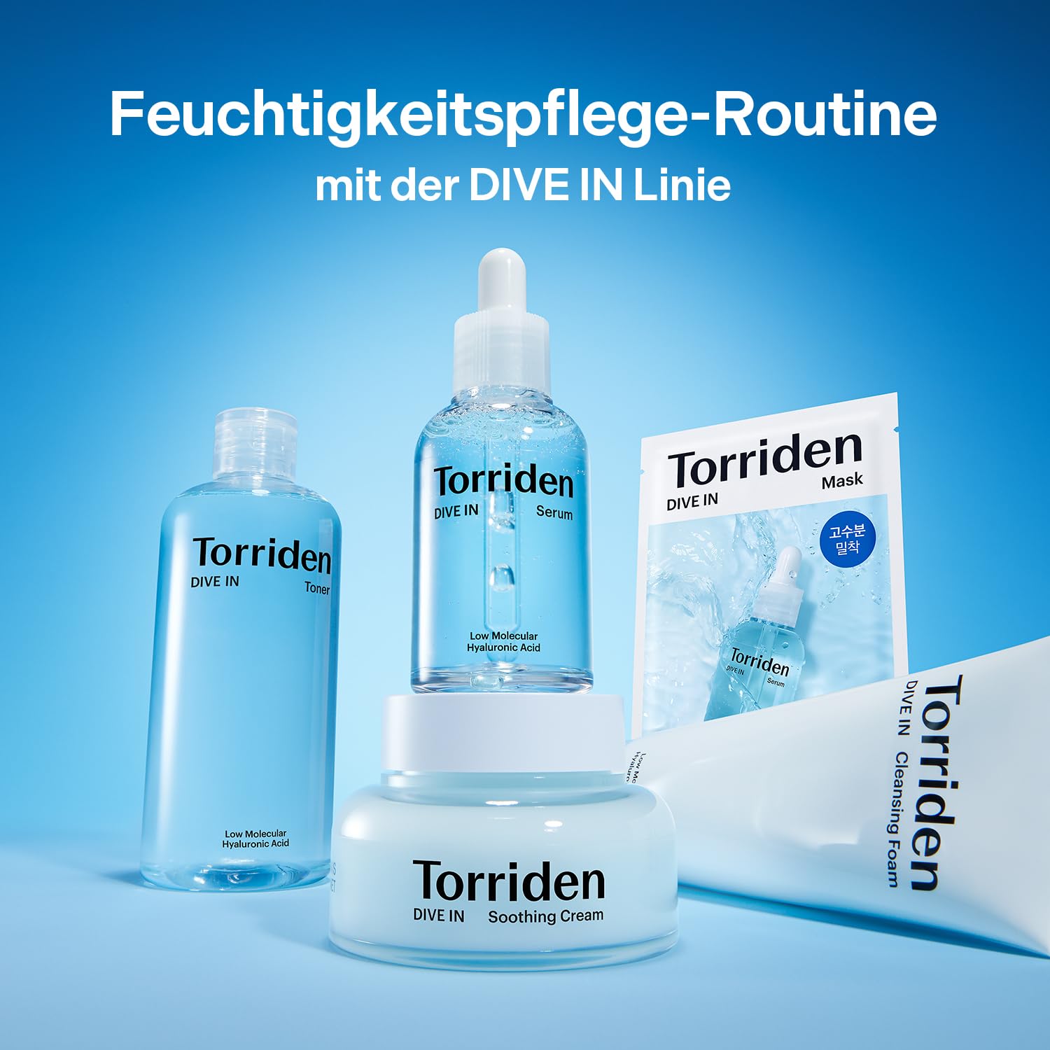 Torriden DIVE IN Reinigungsöl 200ml | Makeup und Mitesser Entferner | Feuchtigkeitsspendendes Tiefenreinigungsöl für alle Hauttypen und sensible Haut | Mit Hyaluronsäure, Panthenol, Allantoin