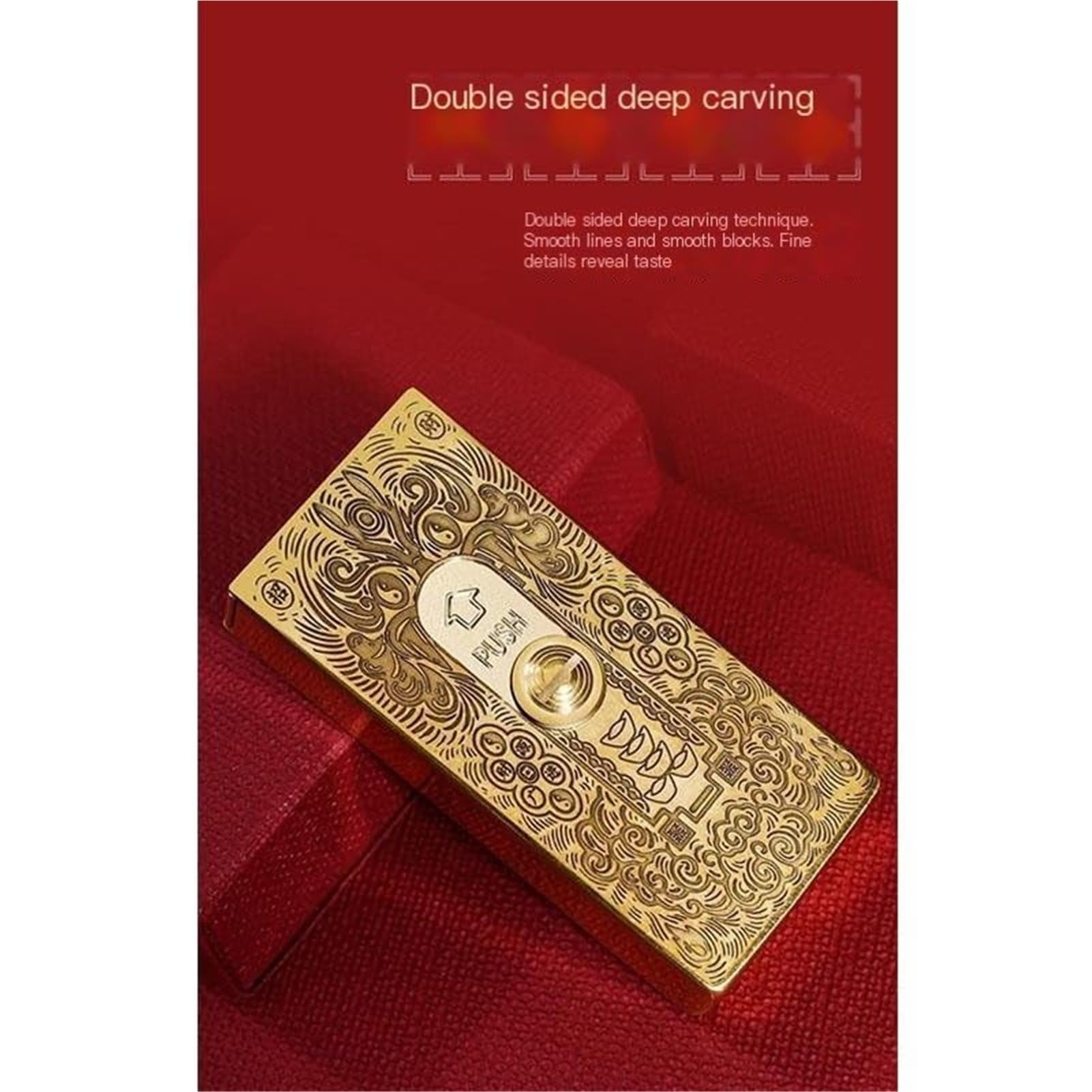 Encendedor de queroseno con expulsión de un solo toque, metal resistente a altas temperaturas, recargable y conveniente para uso en interiores y exteriores, regalo ideal para hombres