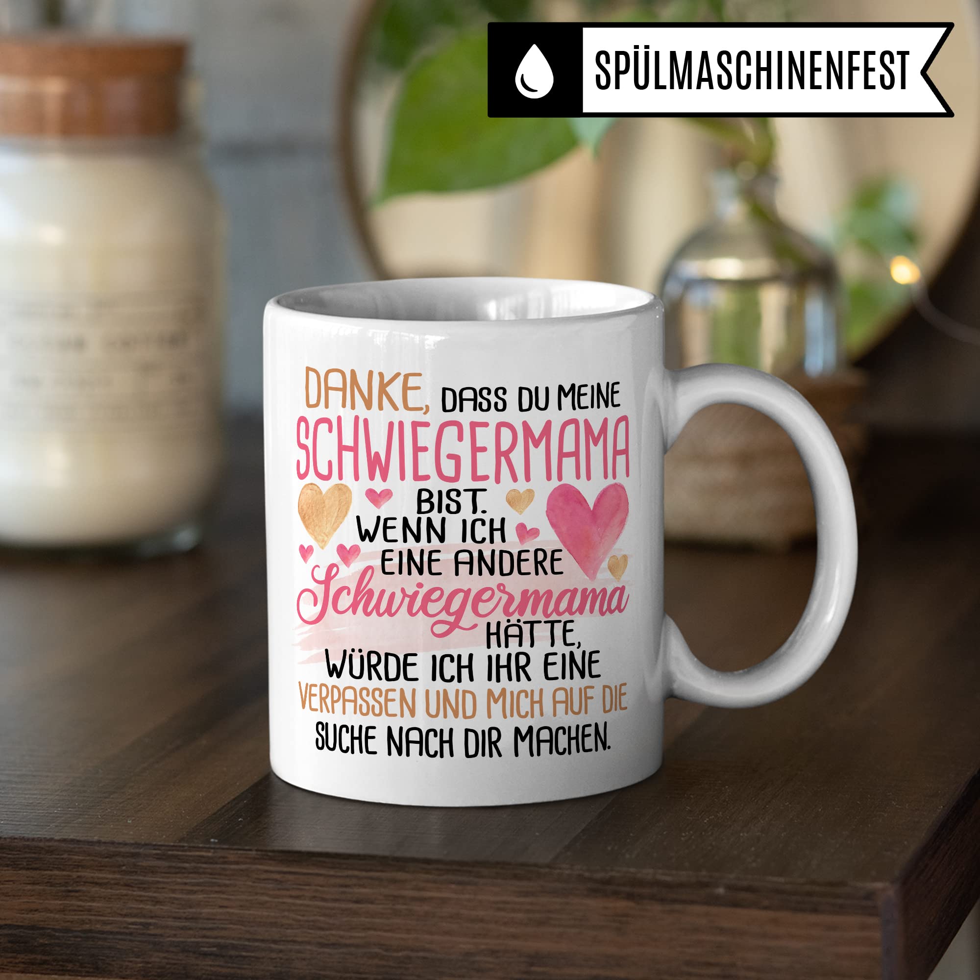 Schwiegermutter Tasse Mit Spruch – Lustiger Kaffeebecher, Beidseitig Bedruckt, Spülmaschinenfest