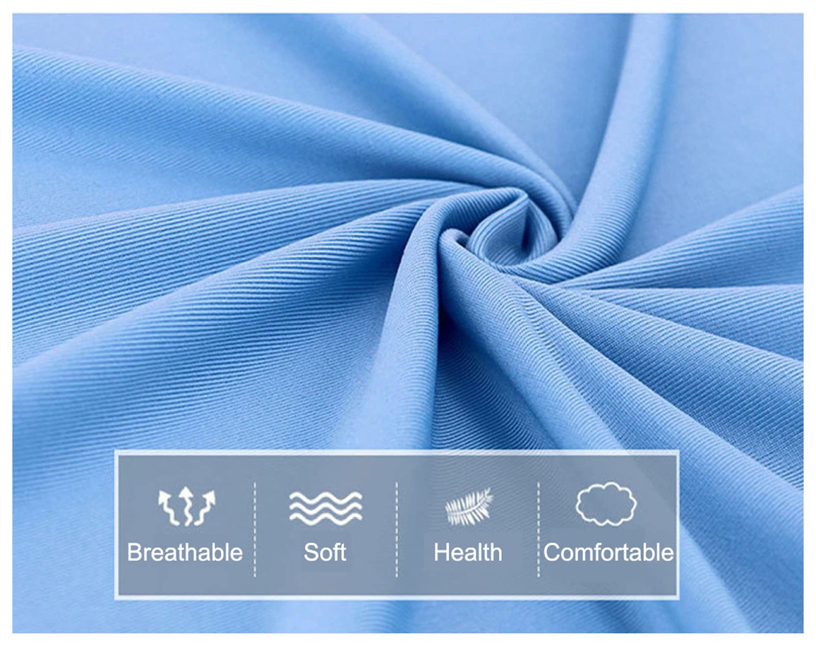 Copritestiera Elasticizzato In Poliestere | Fodera Protettiva Per Testata Letto | Colore Puro Viola | Lunghezza 120 Cm
