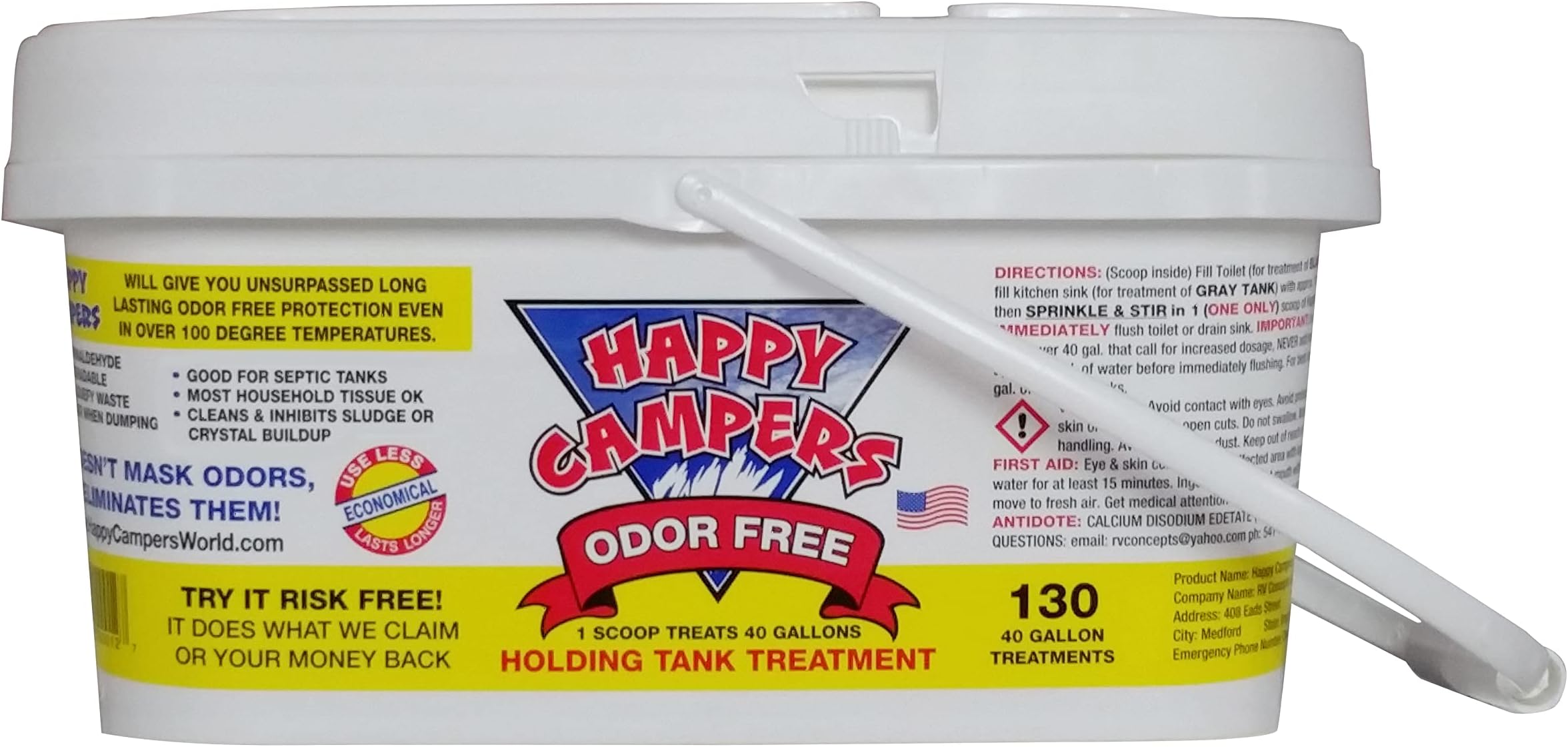 Happy Campers RV Black Tank Treatment 130 Treatments