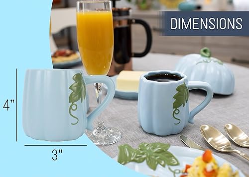 Miniatura 8 de Nat &amp; Jules - Tazas de café de cerámica con forma de calabaza de 12 onzas perfectas para Halloween, Acción de Gracias y colecciones de cocina y
