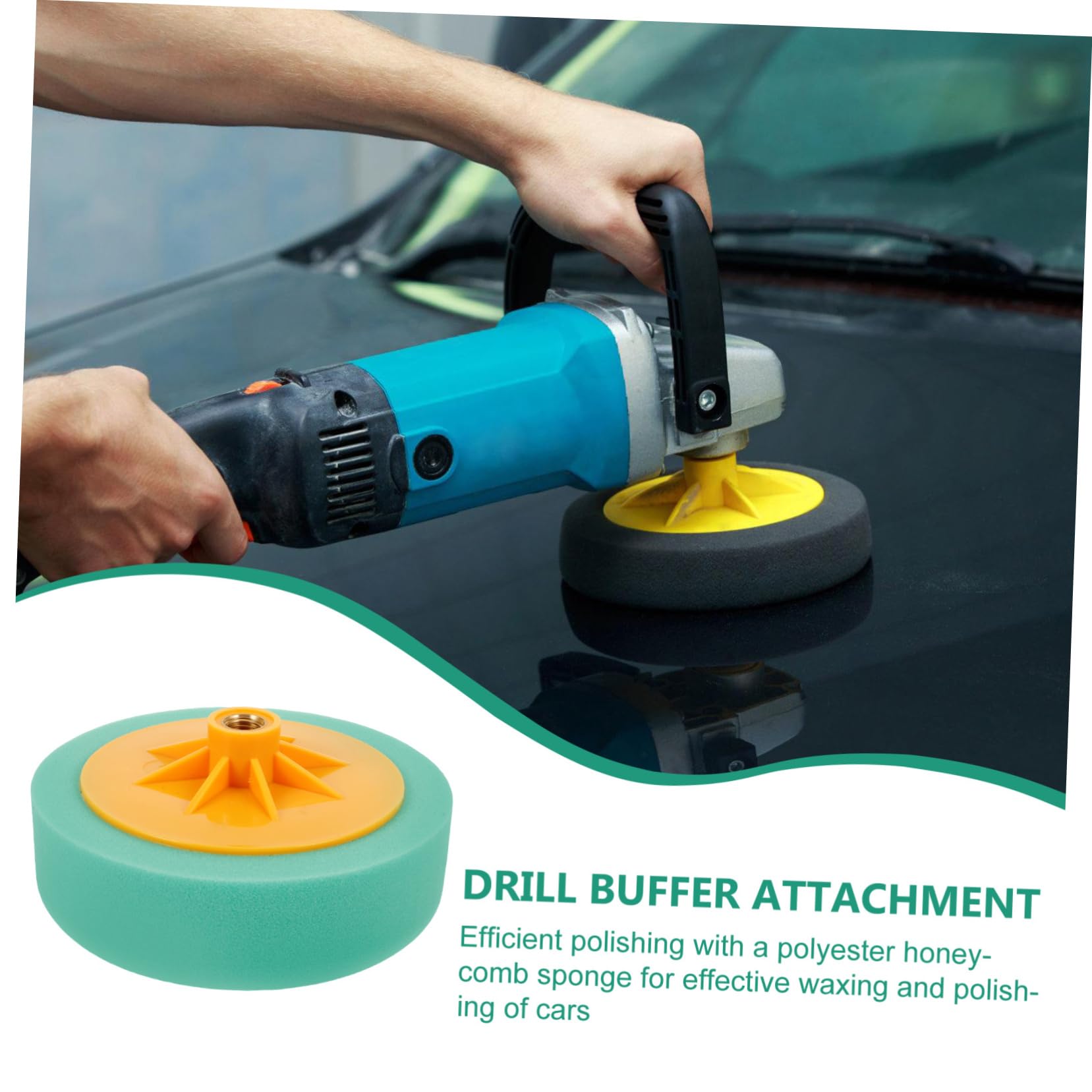 ULTECHNOVO 5 Stücke 6 6 Zoll Runde Selbst-adhesive Polieren Pad Bohrer Puffer Befestigung Für Auto Wachs Polierer Polieren Rad