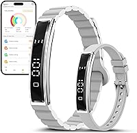 Vista 9 de Pulsera inteligente para mujer, rastreador de actividad de salud, frecuencia cardíaca 24/7, oxígeno en sangre y monitor de estrés, monitor de sueño