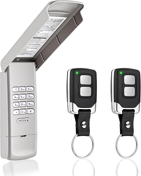 Garage Door Opener Keypad with 2 Garage Door Opener Remote for Liftmaster Chamberlain Craftsman Remote Keypad Replacemen