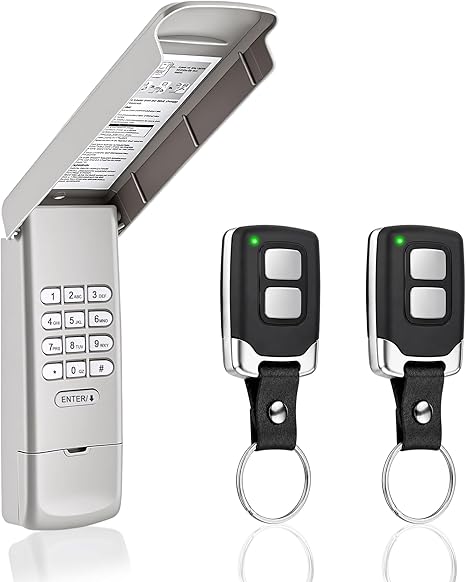 Garage Door Opener Keypad with 2 Garage Door Opener Remote for Liftmaster Chamberlain Craftsman Remote Keypad Replacement 877MAX 893LM 893Ma
