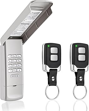 Garage Door Opener Keypad with 2 Garage Door Opener Remote